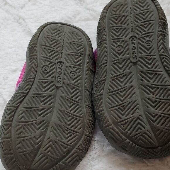 Crocs Pink & Gray Swiftwater Pool Slides Sandals - Picture 4 of 4